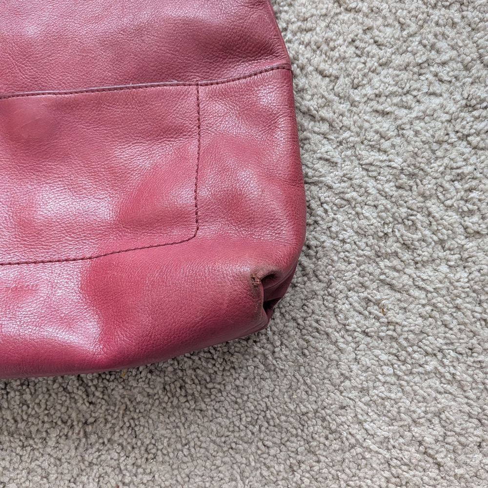 Fossil dark Pink Leather Shoulder Bag - Picture 5 of 14